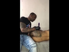 Жопа, Черненькие, Жесткий секс, Тату