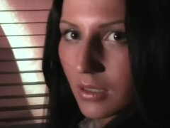 Czarny, Obciąganie, Brunetka, Europejski, Publiczny, Cipka, Pończochy, Mocno