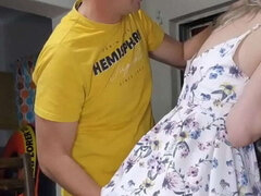 Amateur, Rubia, Pareja, Casero, Coño, Afeitado, Falda, Tetas