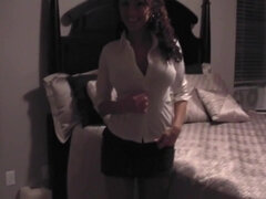 Gros seins, Sucer une bite, Brunette brune, Mignonne, Masturbation, Pov, Solo, Nénés