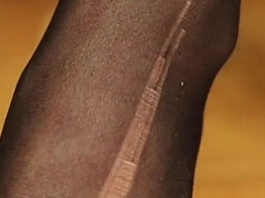 Amatorka, Czarny, Fetysz stóp, Mamuśka, Nylon, Rajstopy, Skarpety, Solo