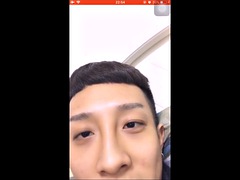 Korean Boy fingers his ass and cum