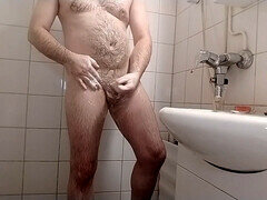 Shaving, uncut dick, shaved cock