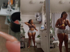 Bundão, Peitos grandes, Ébano negroa, Masturbação, Feito em casa, Pontos de vista