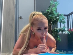 Alix Lynx - Sneaky Balcony Bang POV - Alix lynx