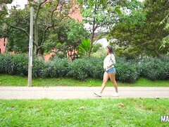 Grote kont, Grote lul, Pijpbeurt, Hd, Latijnse vrouw, Natuurlijk, Gezichtspunt, Kut duiken